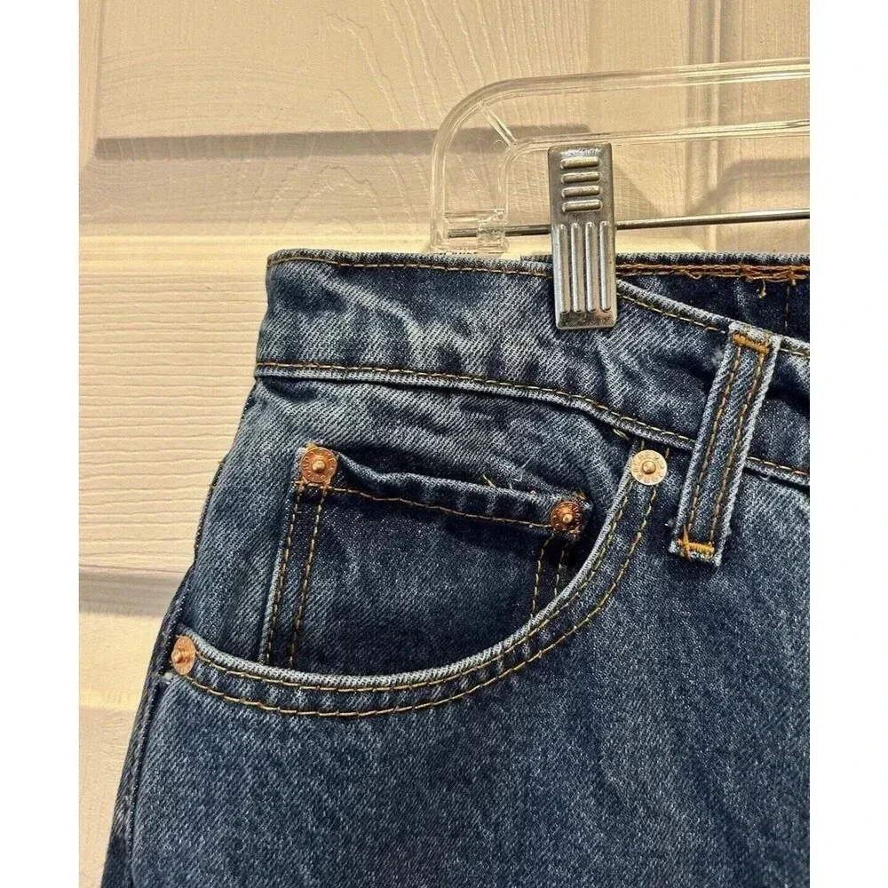 Jordache Womens Vintage High Rise Tapered Leg Jeans Medium Wash Blue‎ Size 17/18